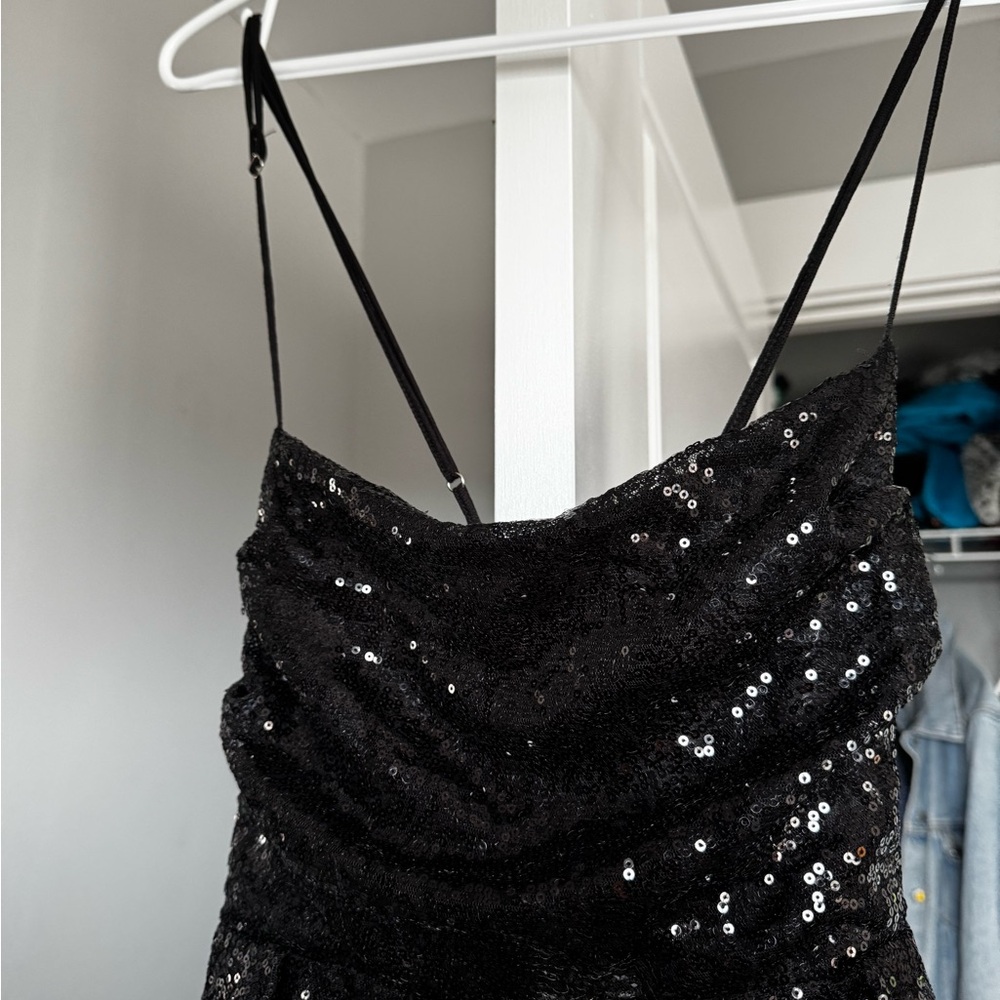 Amazon Black Sequin Mini Dress - Picture 4 of 7